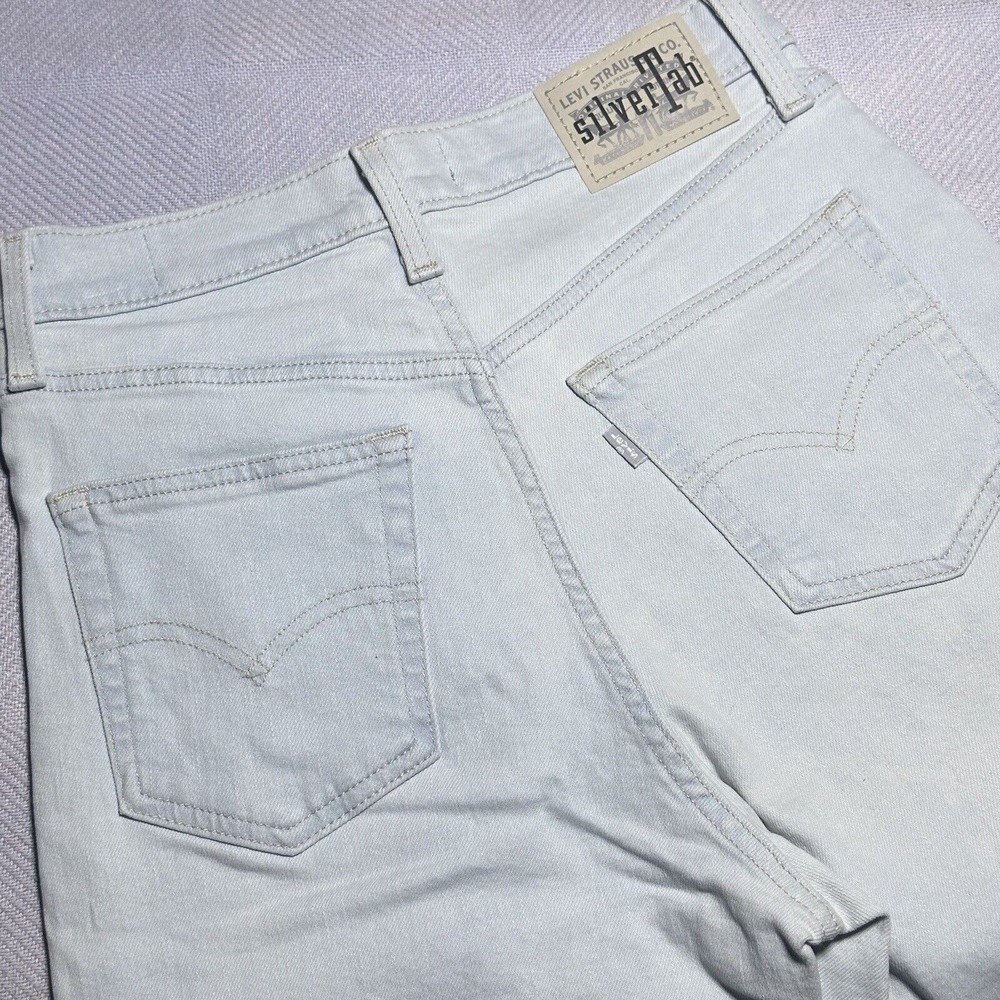 Levi's SilverTab Mom Jeans Light Wash Stretch High Rise Denim Women's Size 27